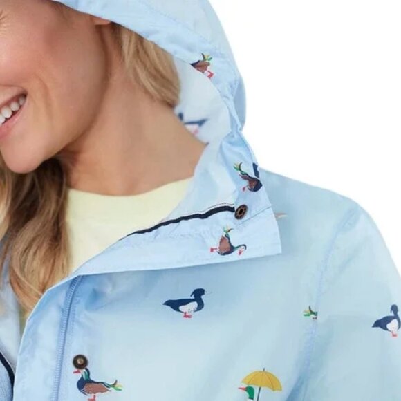 Joules Right As Rain Perfectly Packable Light Blue 8 Like New - Picture 4 of 15